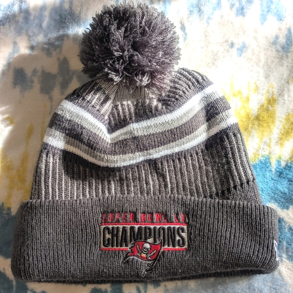 🏈 NFL Tampa Bay Buccaneers Super Bowl LV Champions New Era Beanie